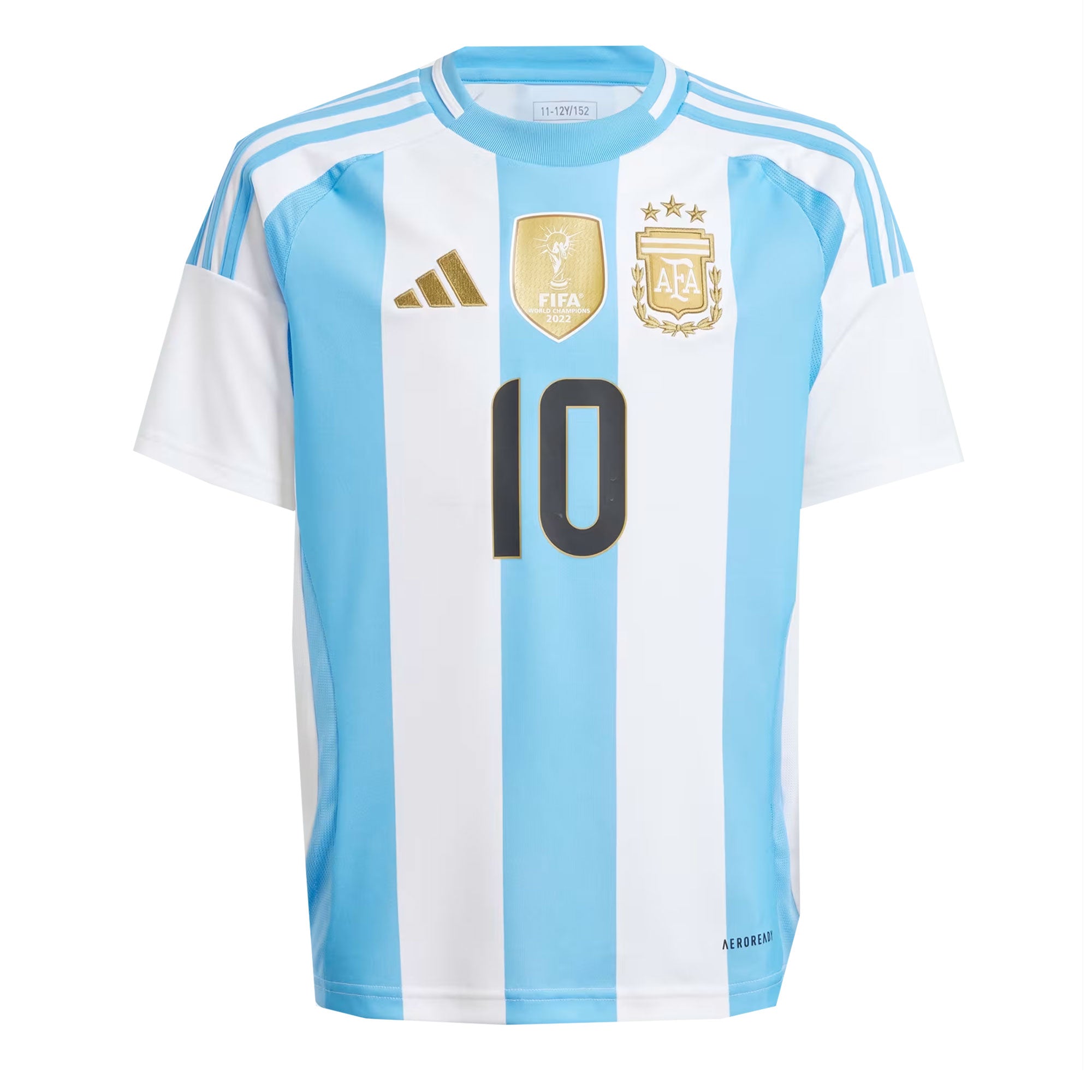 adidas Kids Argentina 2024/25 Home Jersey w/ Messi #10 Printing - Image 2