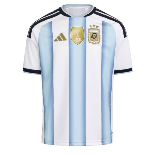 adidas Kid's Argentina World Cup 2026 Home Jersey White/Sky Blue