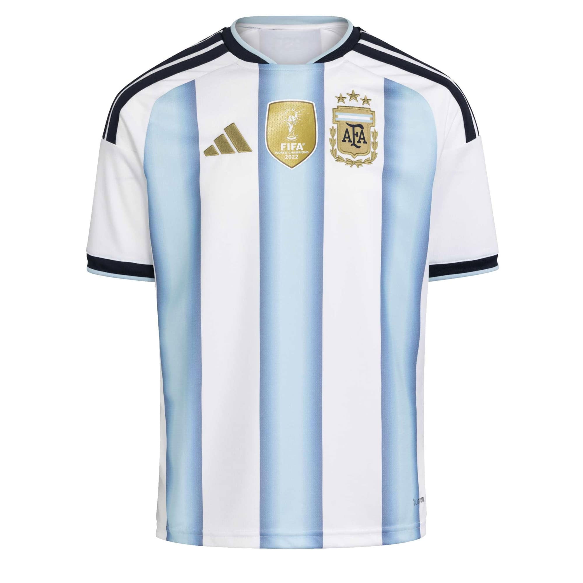 adidas Kid's Argentina World Cup 2026 Home Jersey White/Sky Blue