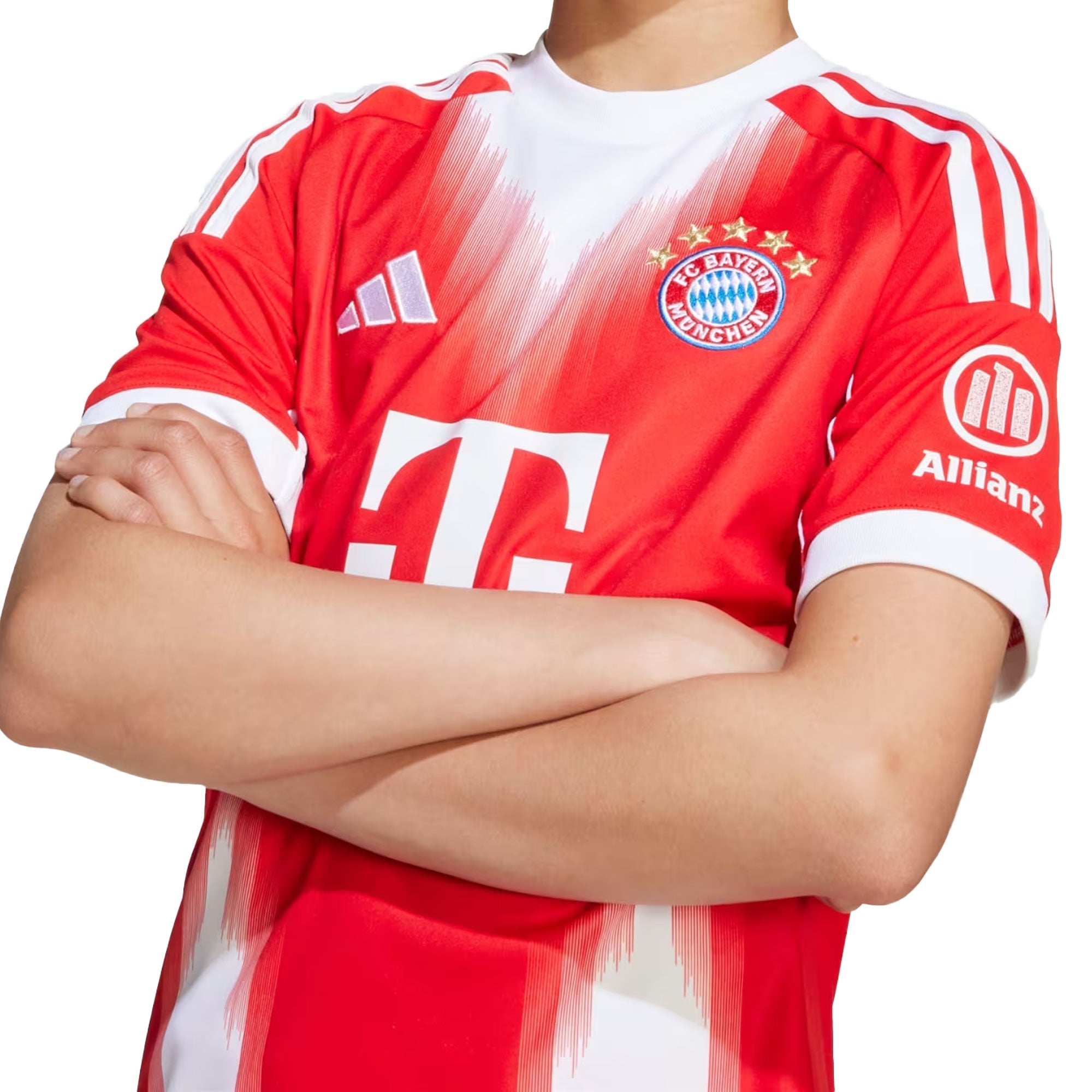 adidas Kids Bayern Munich 2025/26 Home Jersey Red/White - Image 3