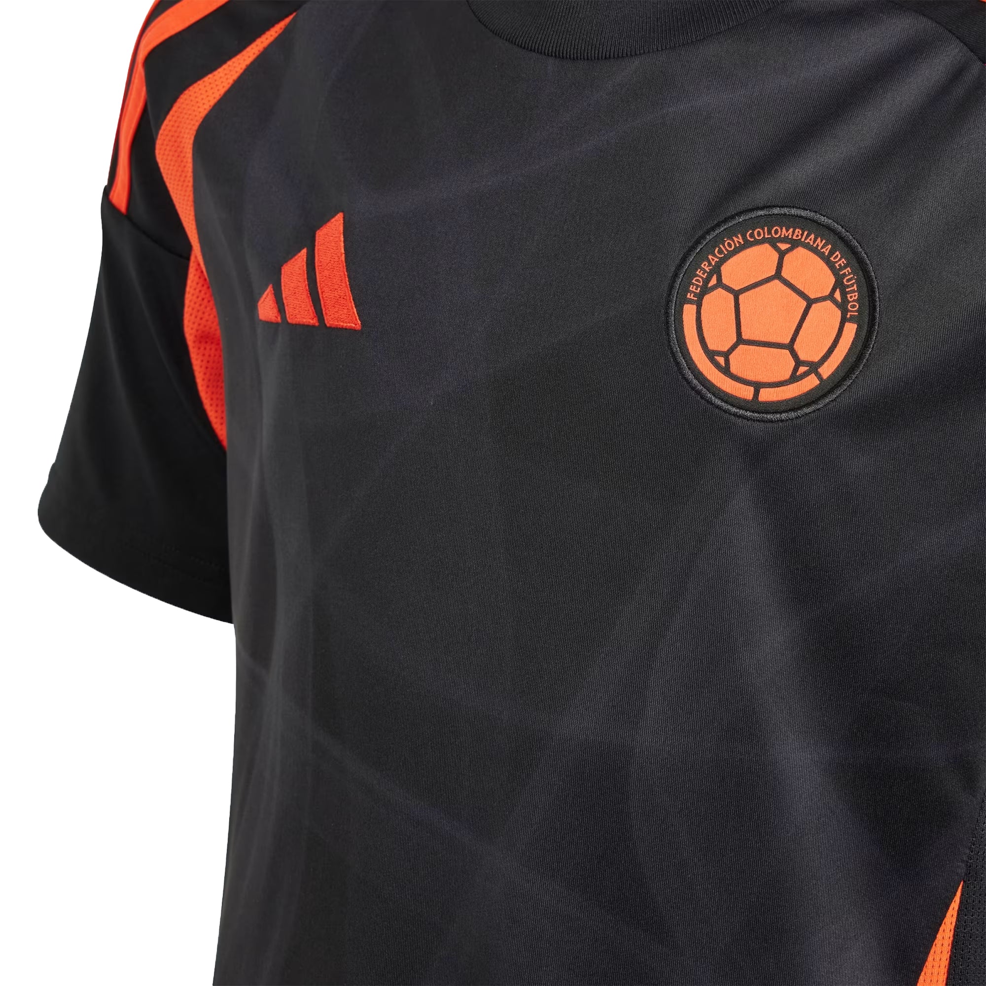 adidas Kids Colombia 2024/25 Away Jersey Black/Orange - Image 3