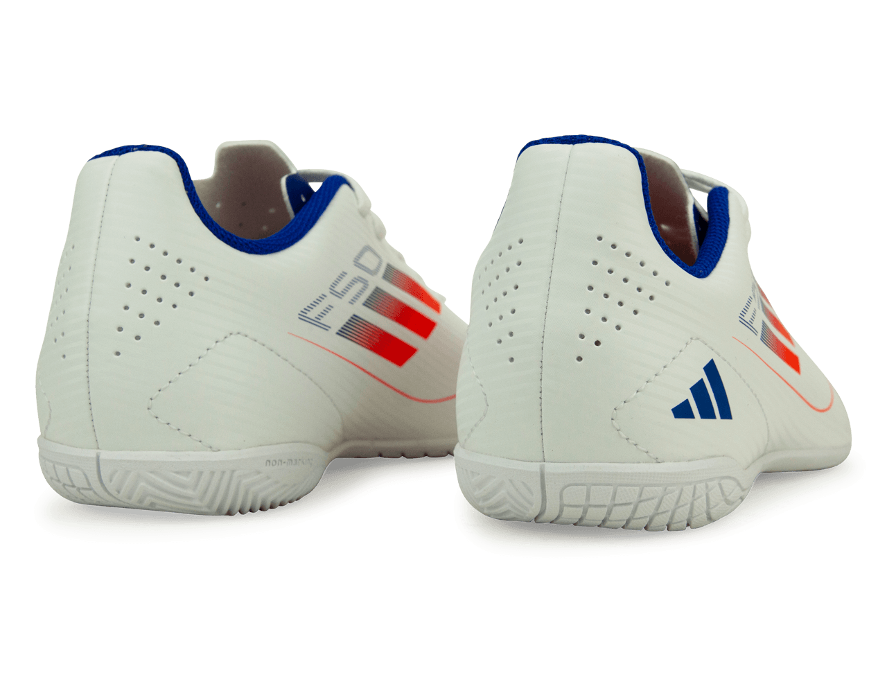 adidas Kids F50 Club IN White/Lucid Blue - Image 4