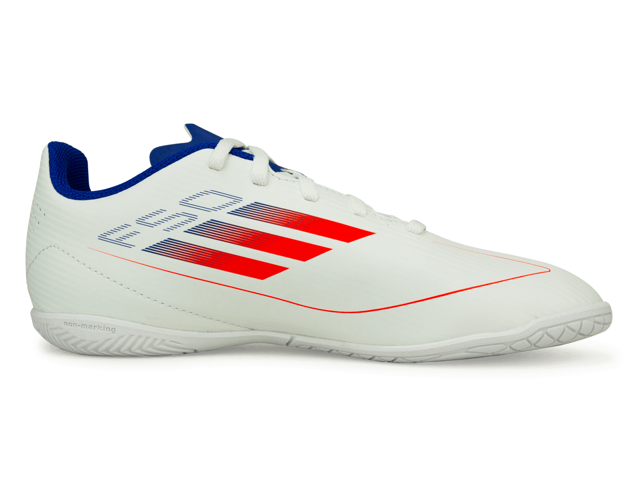 adidas Kids F50 Club IN White/Lucid Blue - Image 2