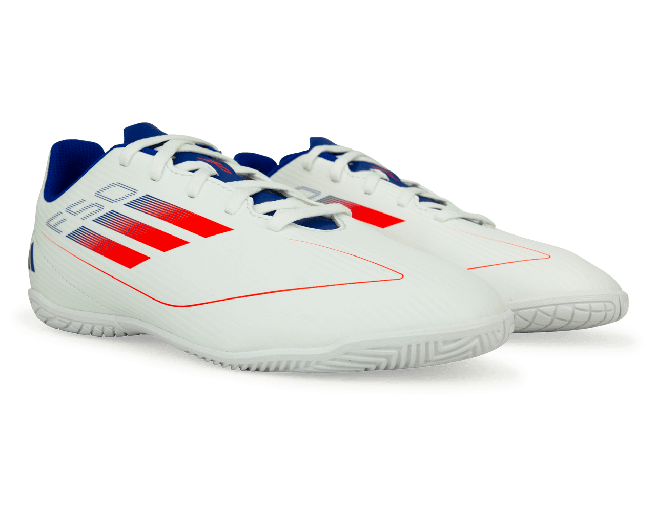 adidas Kids F50 Club IN White/Lucid Blue - Image 3