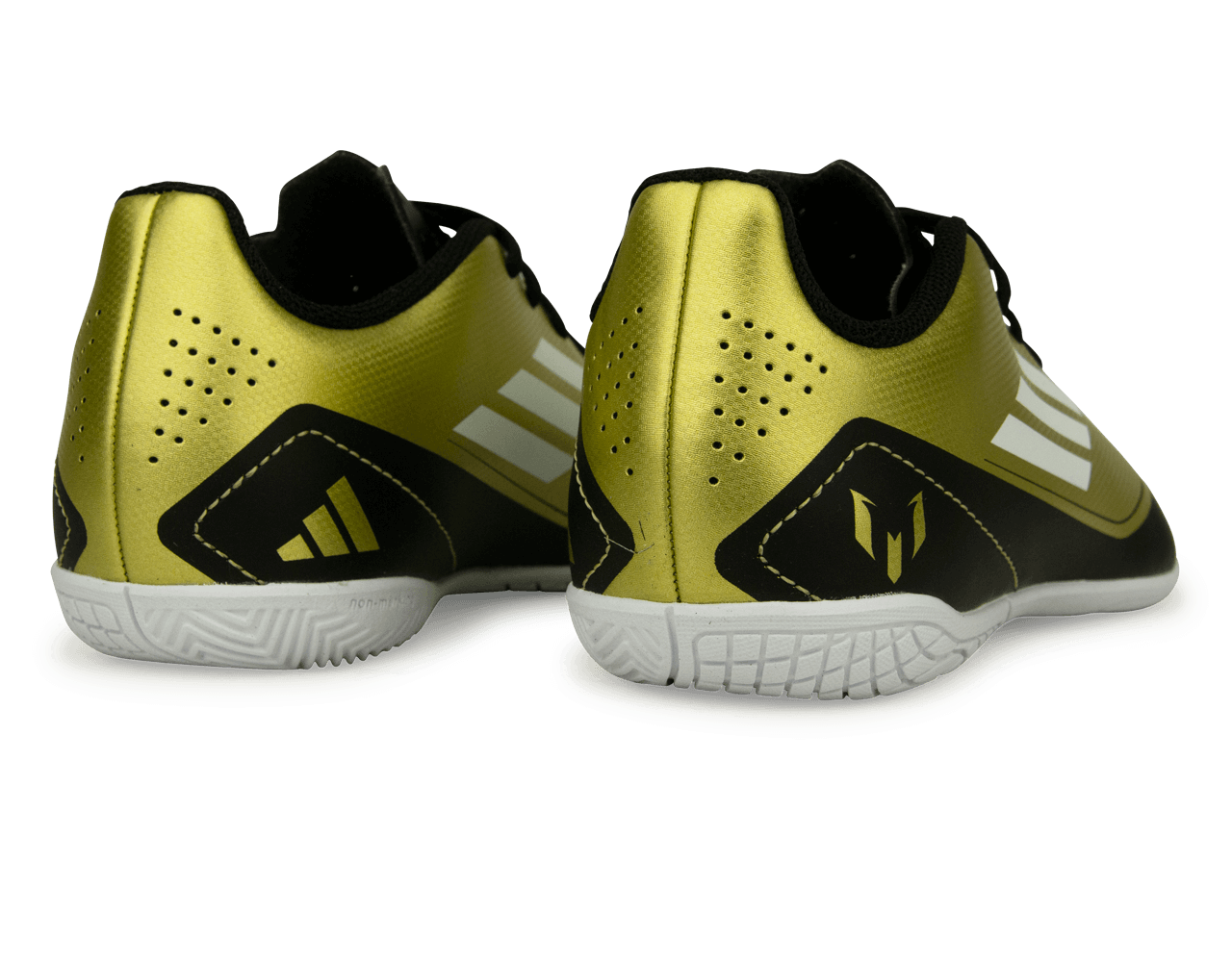 adidas Kids F50 Club Messi IN Gold/Black/White - Image 4