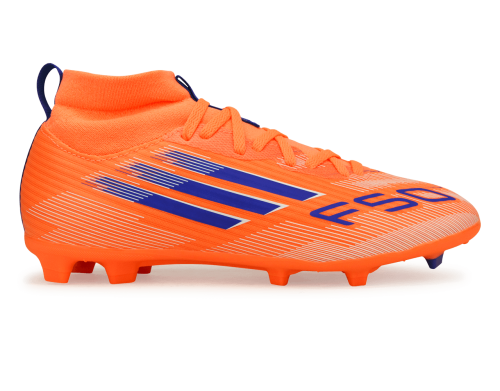 adidas Kids F50 League FG/MG Orange/Lucid Blue