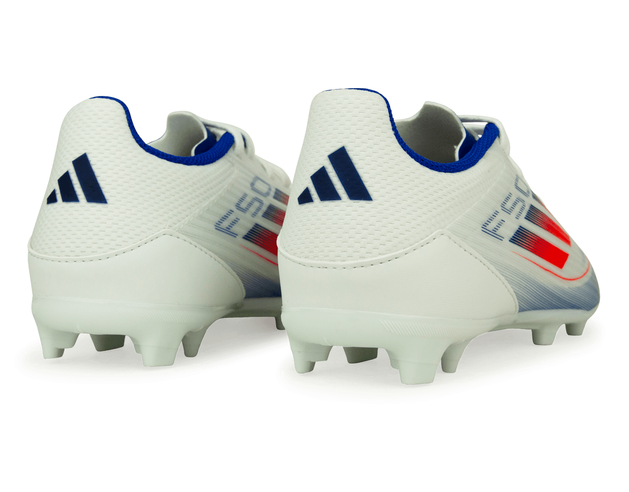 adidas Kids F50 League FG/MG White/Lucid Blue - Image 4