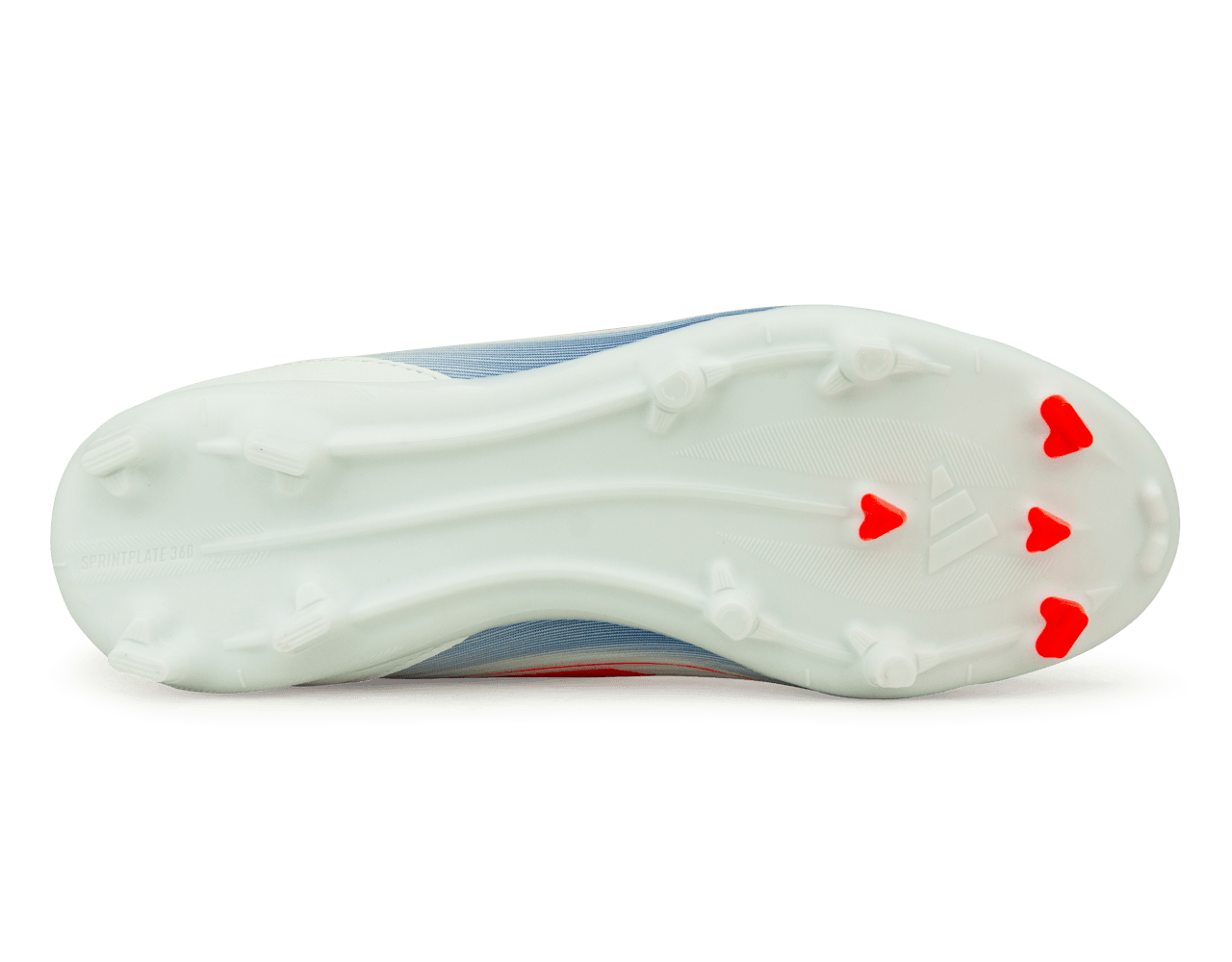 adidas Kids F50 League FG/MG White/Lucid Blue - Image 5