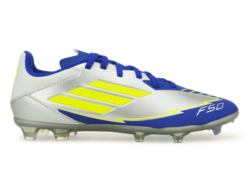 adidas Kids F50 League Messi FG/MG Silver/Volt/Blue