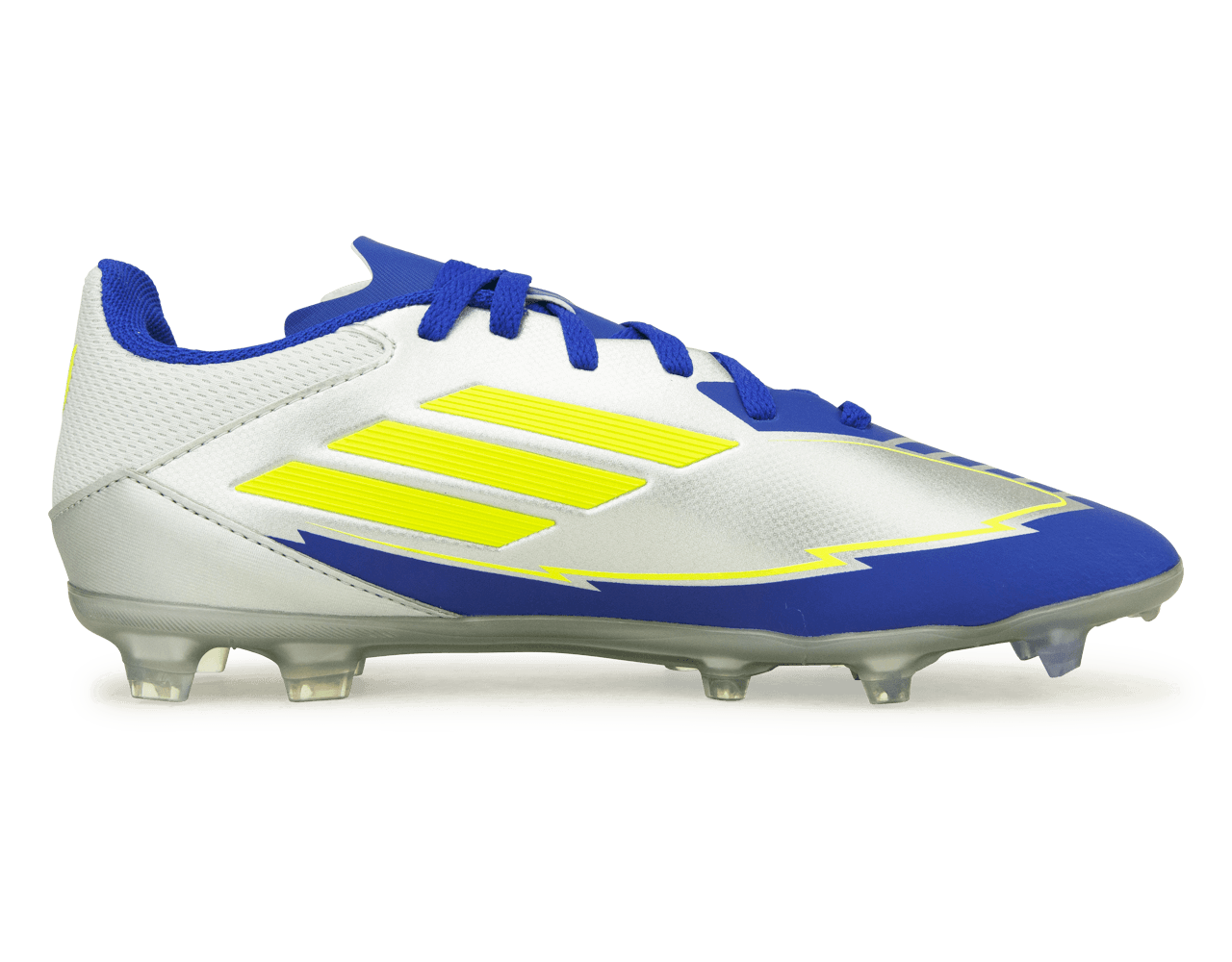adidas Kids F50 League Messi FG/MG Silver/Volt/Blue - Image 2