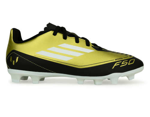 adidas Kids F50 Messi Club FxG Gold/White/Black