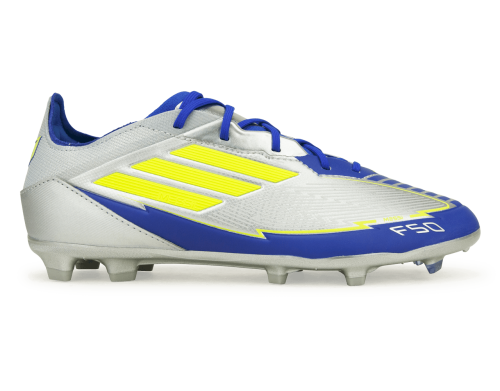adidas Kids Messi F50 Elite FG Silver/Volt/Blue