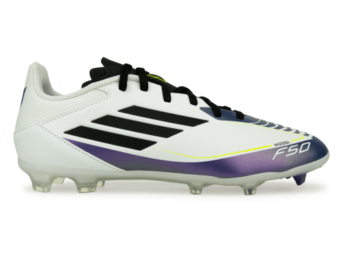 adidas Kids F50 League Messi FG/MG White/Black/Purple
