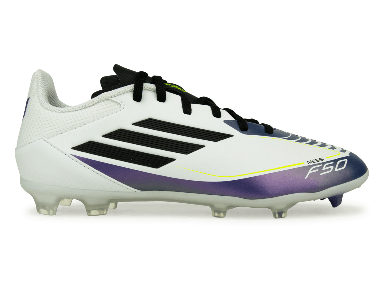 adidas Kids F50 League Messi FG/MG White/Black/Purple