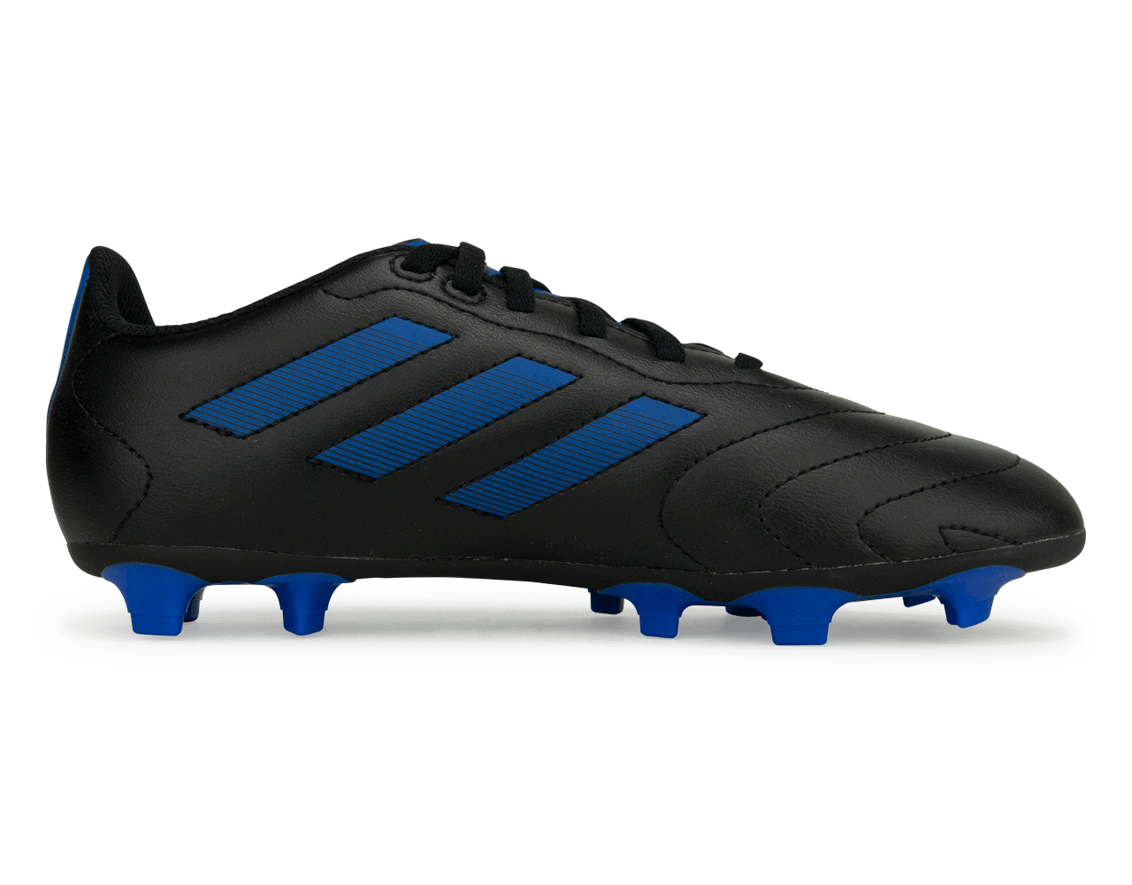 adidas Kids Goletto VIII FG Black/Royal Blue - Image 2