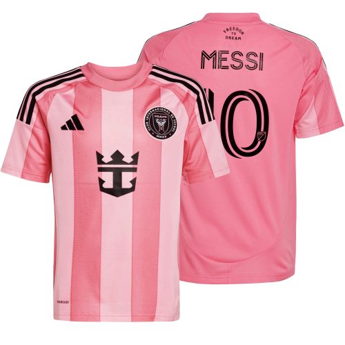 adidas Kids Inter Miami 2025/26 Home Jersey w/ Messi #10 Printing
