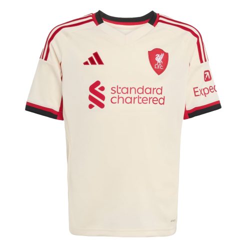 adidas Kids Liverpool FC 2025/26 Away Jersey Wonder White