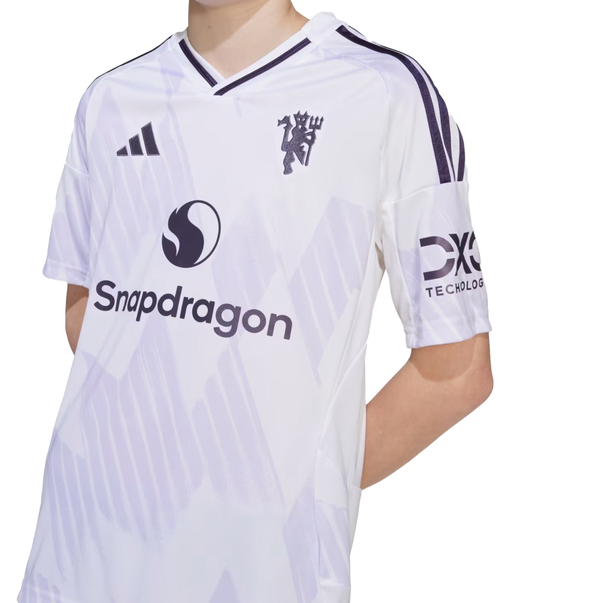 adidas Kids Manchester United 2025/26 Away Jersey White - Image 3