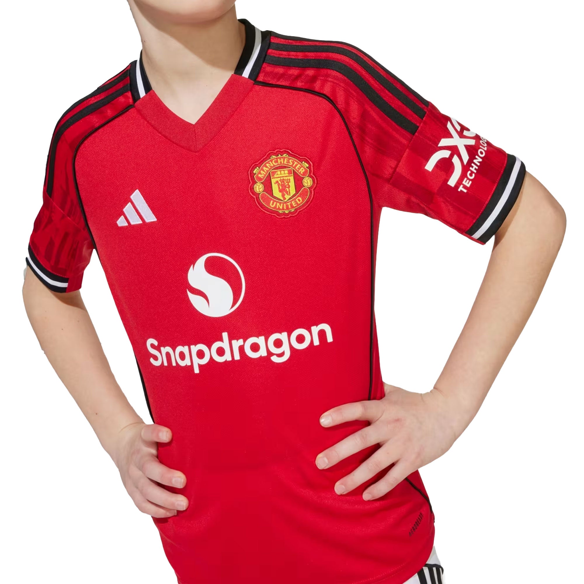 adidas Kids Manchester United 2025/26 Home Jersey Red - Image 3
