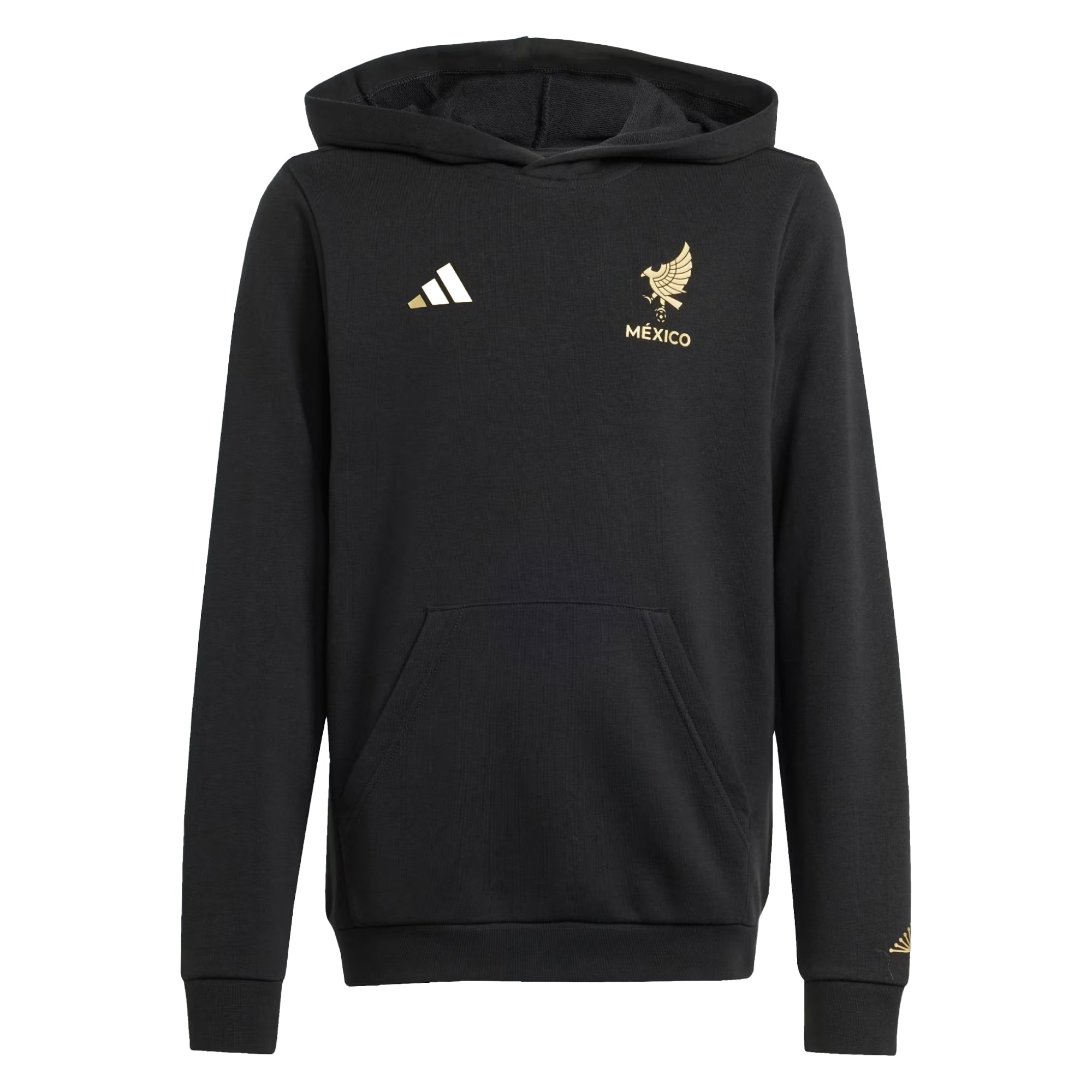 adidas Kids Mexico Gold 2025/26 DNA Hoodie Black/Gold