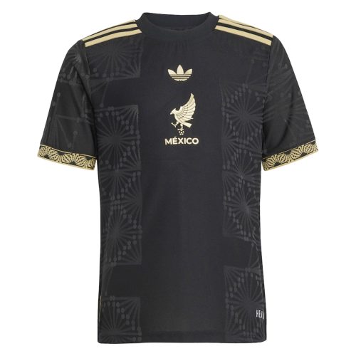 adidas Kids Mexico Gold 2025/26 Jersey Black/Gold