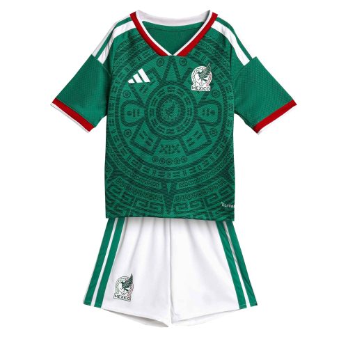 adidas Kids Mexico World Cup 2026 Home Mini Kit Green/White