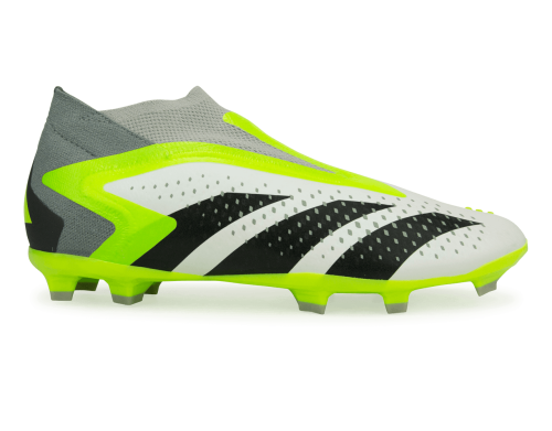 adidas Kids Predator Acccuracy+ FG White/Lucid Lemon