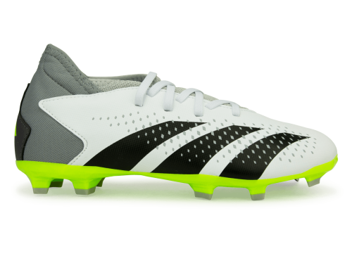 adidas Kids Predator Accuracy.3 FG White/Lucid Lemon