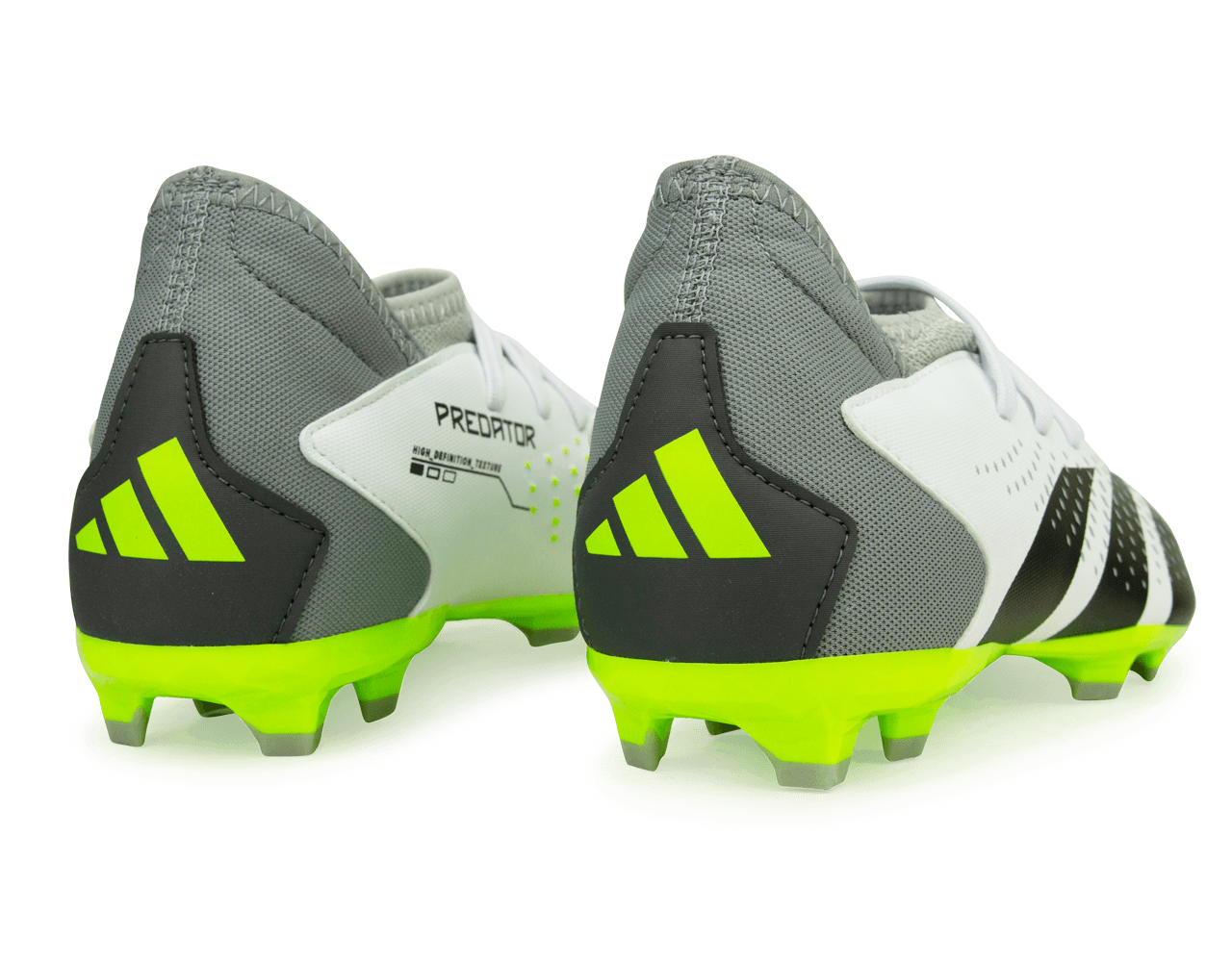 adidas Kids Predator Accuracy.3 FG White/Lucid Lemon - Image 4