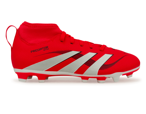 adidas Kids Predator Club Sock FG/MG Red/White/Black