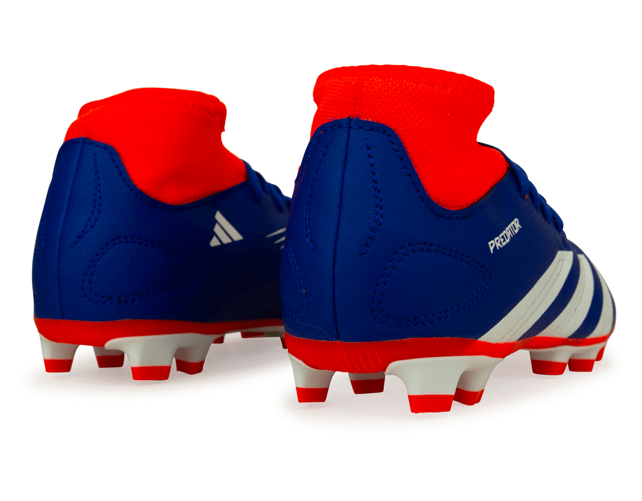 adidas Kids Predator Club Sock FXG Blue/Red - Image 4