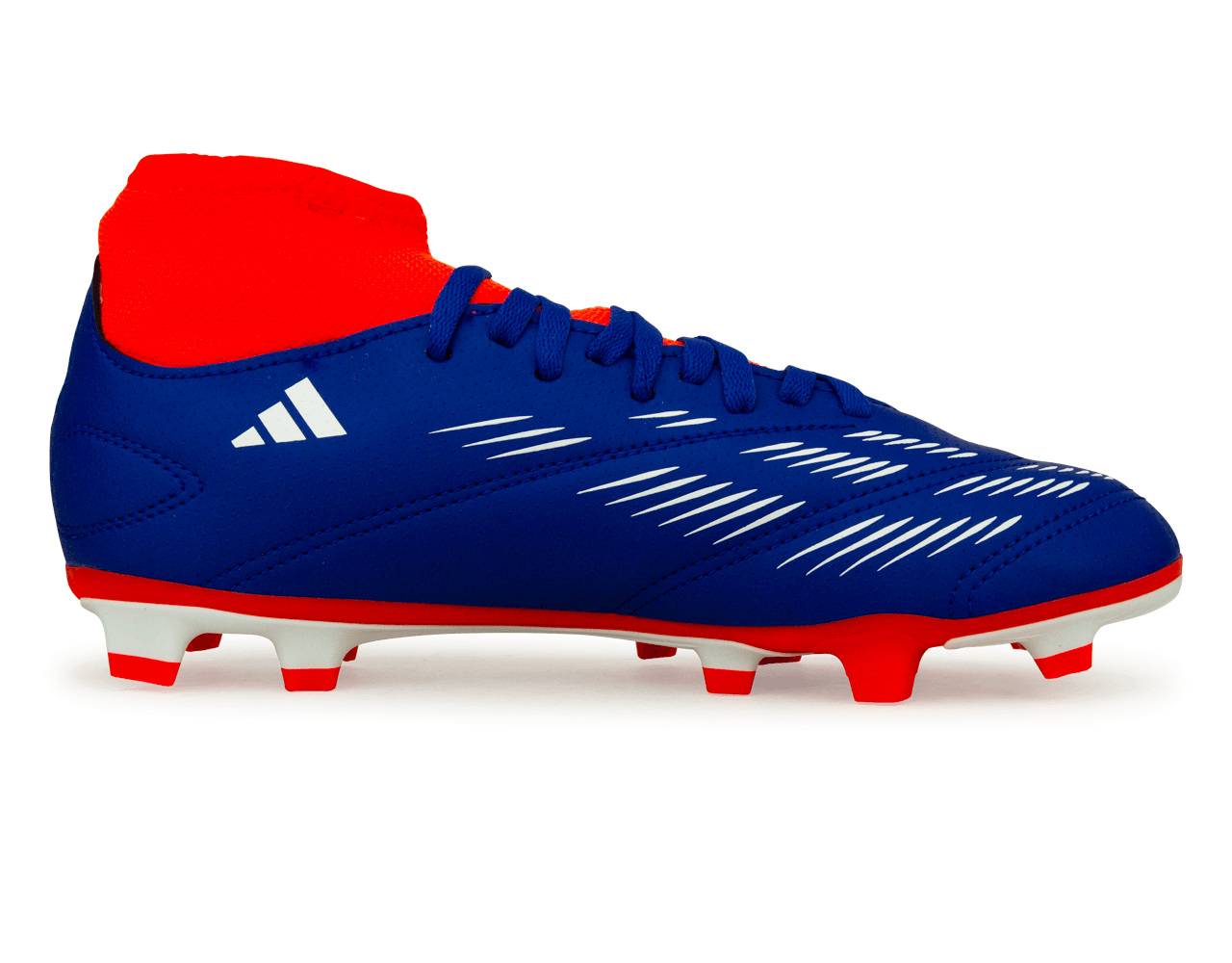 adidas Kids Predator Club Sock FXG Blue/Red - Image 2