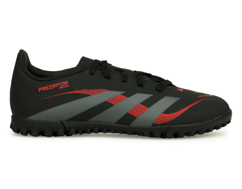 adidas Kid's Predator Club TF Core Black/Grey/Red