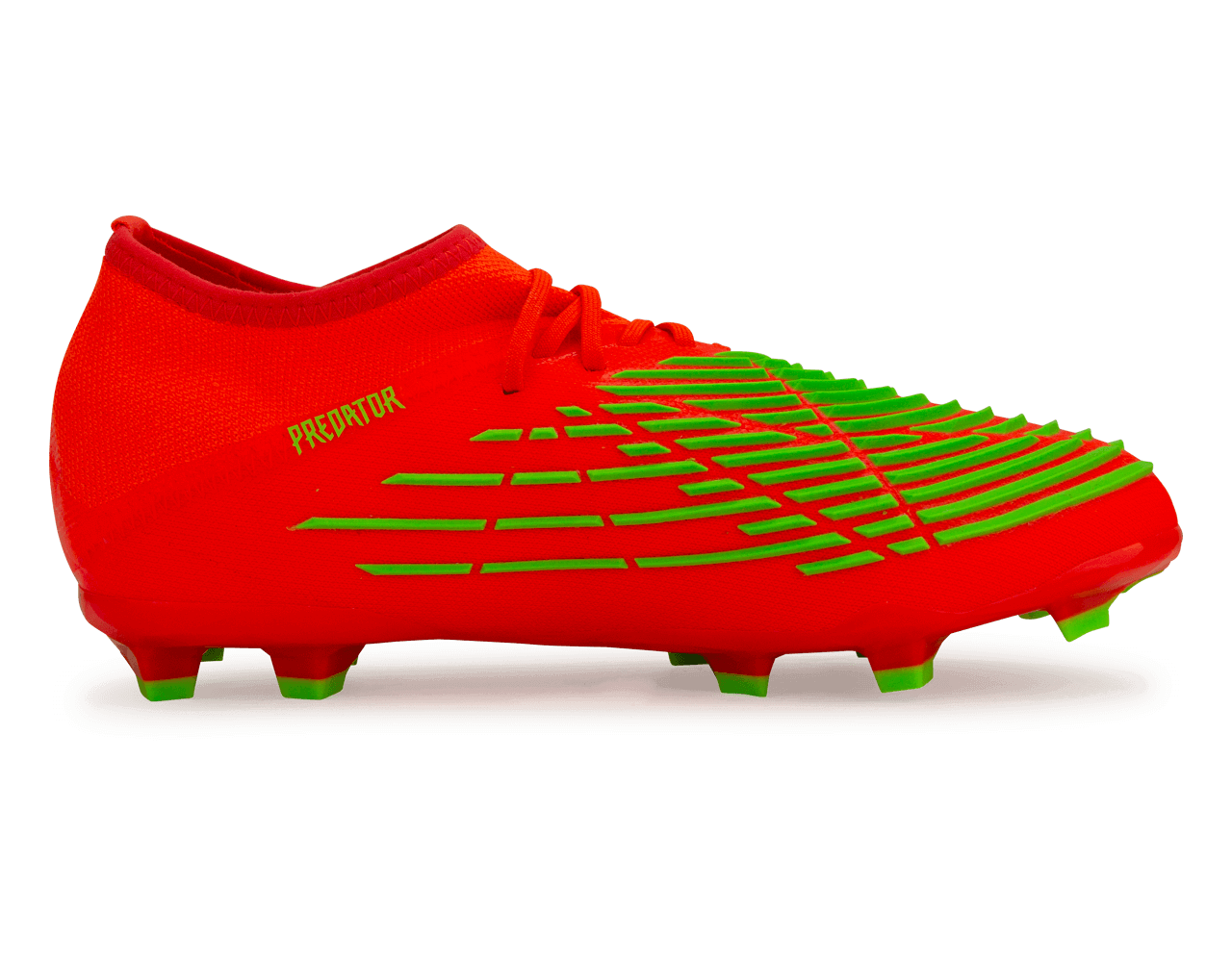 adidas Kids Predator Edge.1 FG Solar Red/Solar Green - Image 2