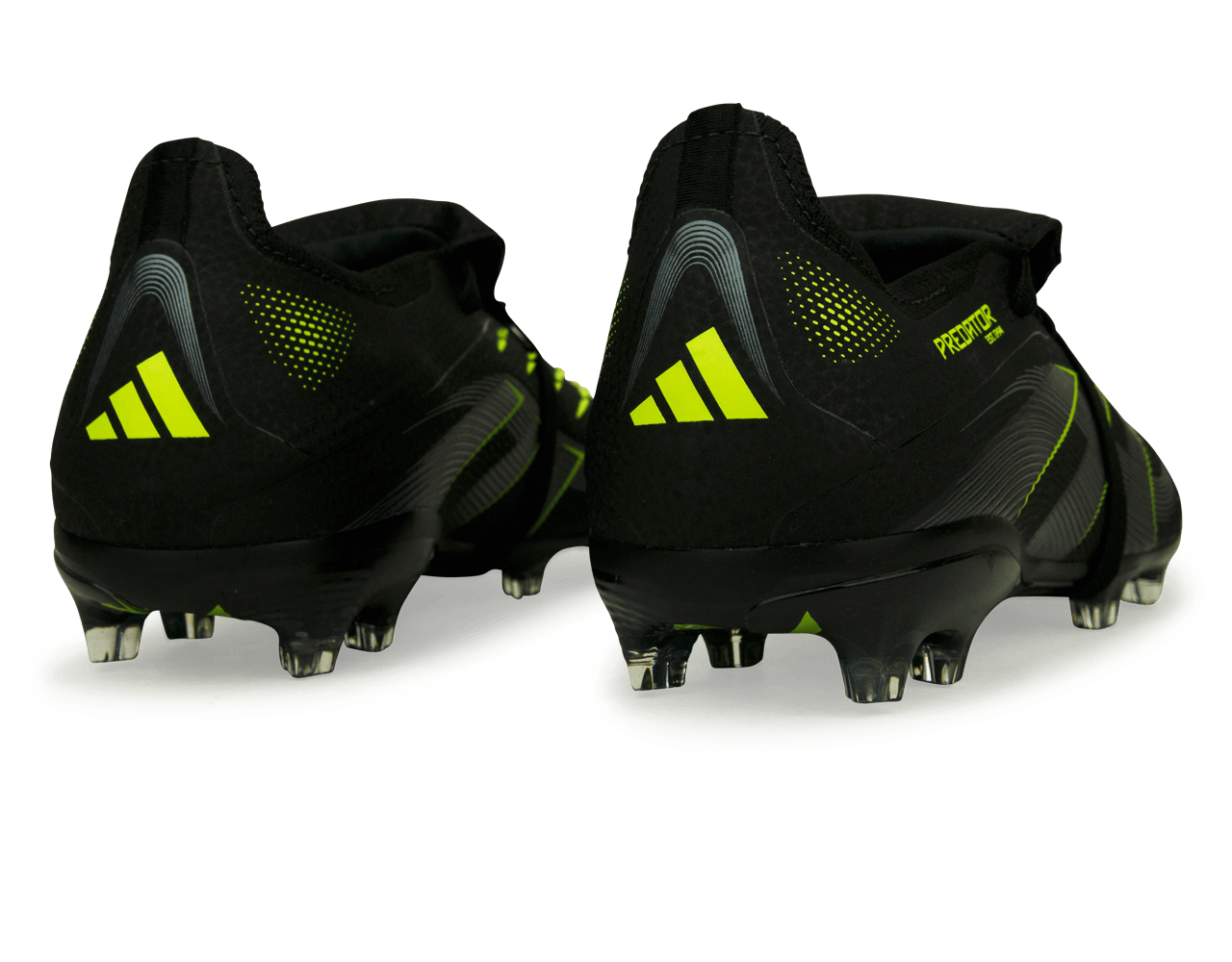 adidas Kids Predator Elite Foldover Tongue FG Black/Green - Image 5