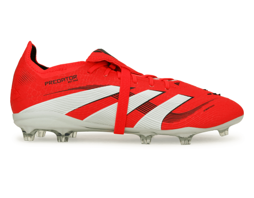 adidas Kids Predator Elite Foldover Tongue FG White/Red/Black