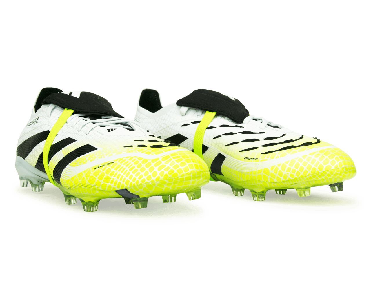 adidas Kids Predator Elite Foldover Tongue FG White/Black/Green - Image 4