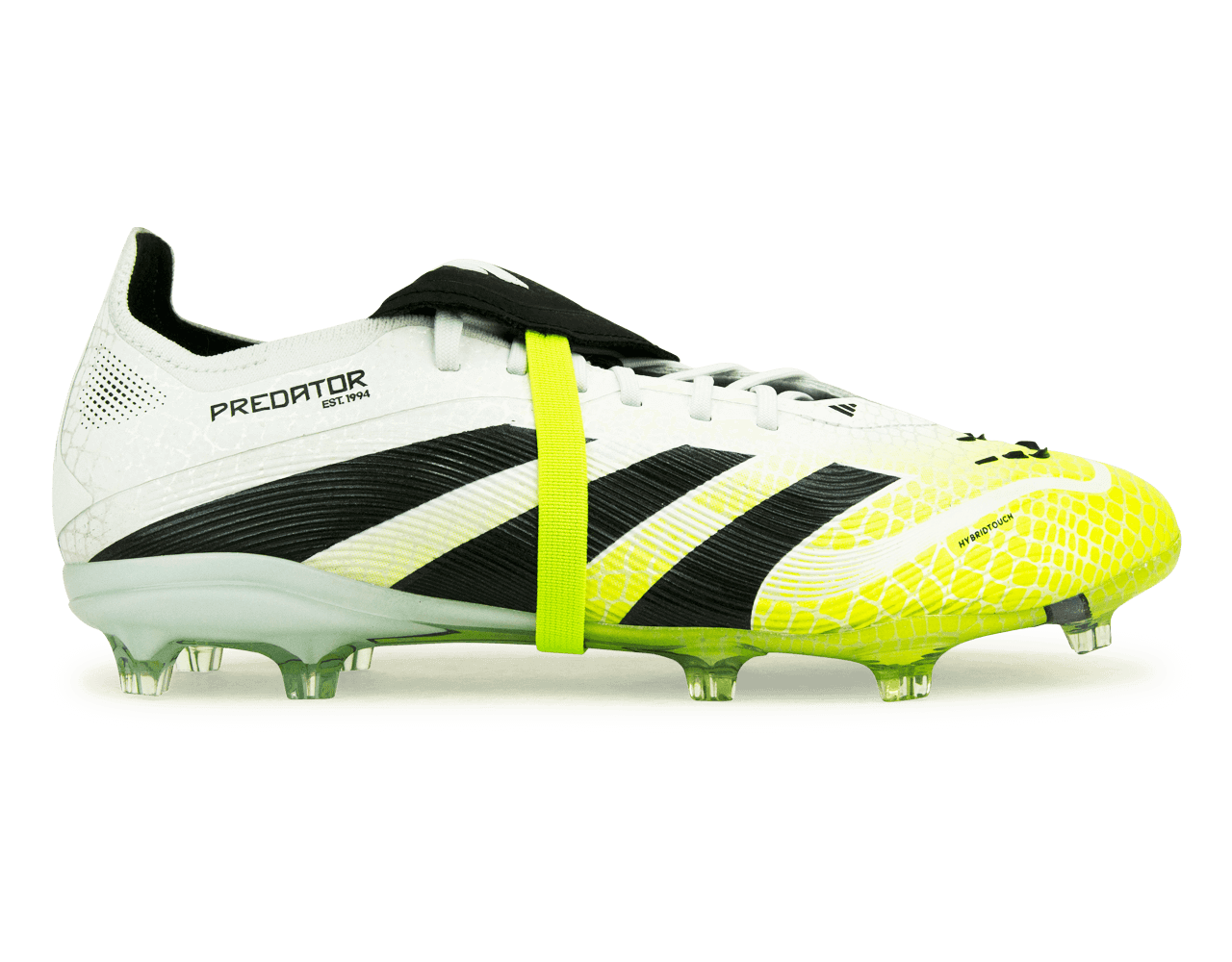 adidas Kids Predator Elite Foldover Tongue FG White/Black/Green