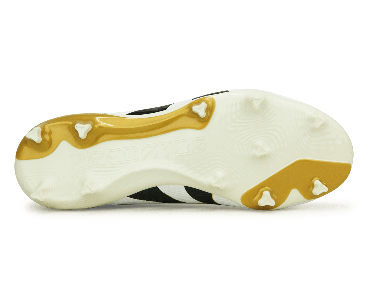 adidas Kids Predator League FG/MG White/Black/Gold - Image 5