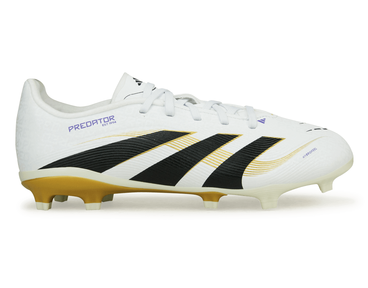 adidas Kids Predator League FG/MG White/Black/Gold