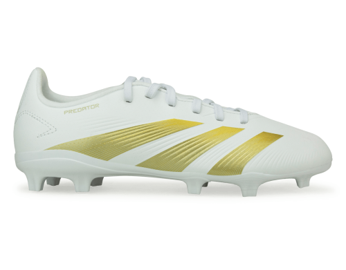 adidas Kids Predator League FG White/Gold