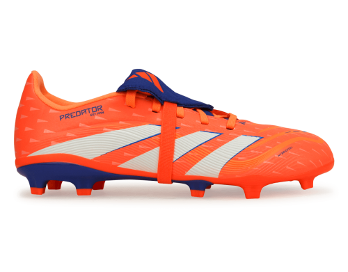 adidas Kids Predator League Foldover Tongue FG/MG Signal Coral/White
