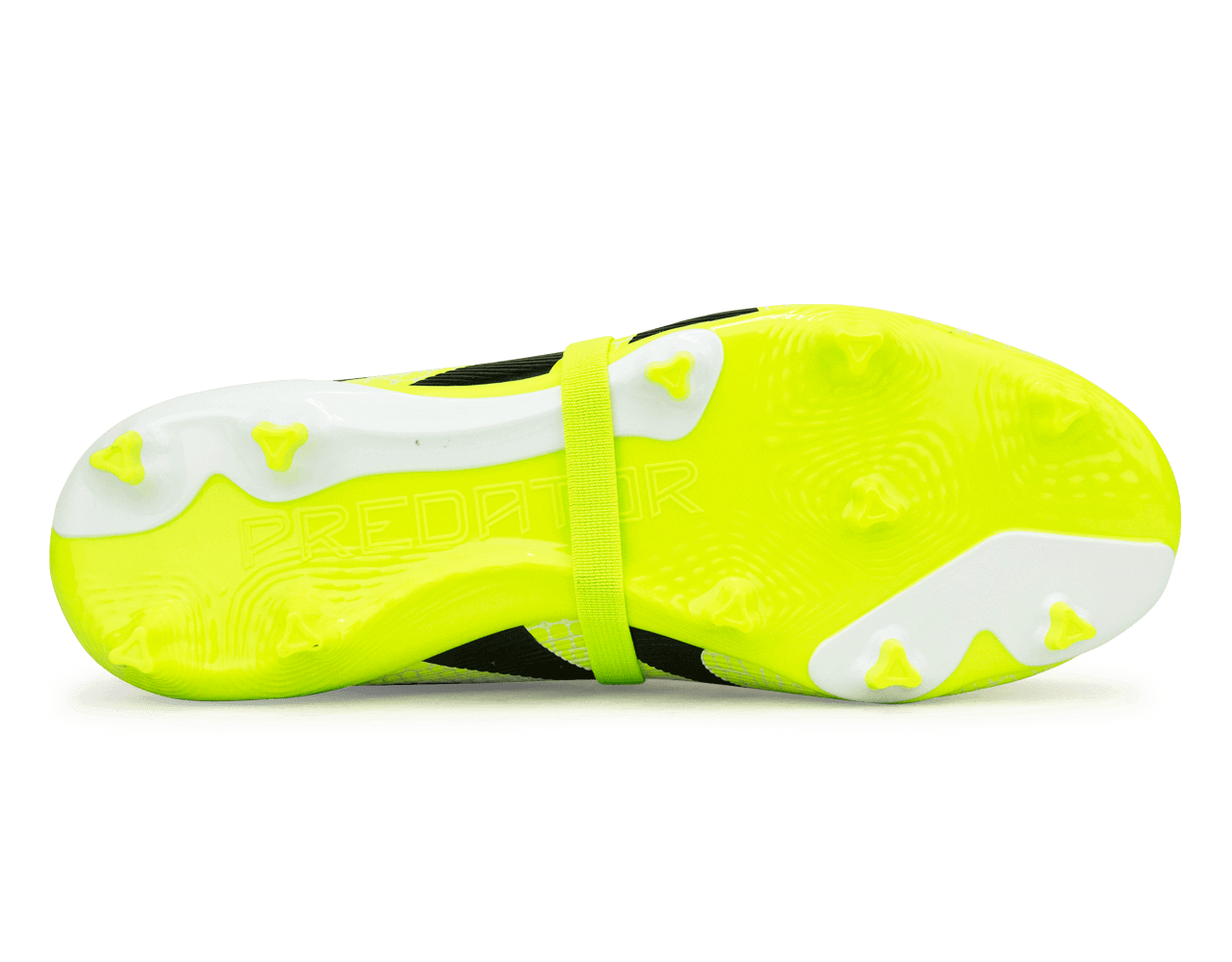 adidas Kids Predator League Foldover Tongue FG/MG White/Black/Green - Image 5