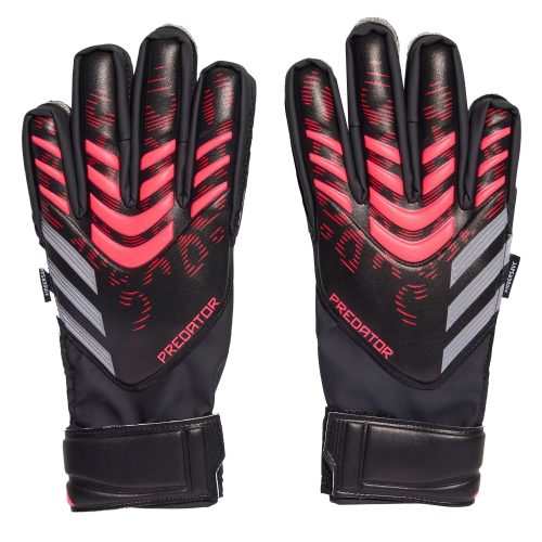 adidas Kids Predator Match Fingersave Goalkeeper Gloves Black/Pink