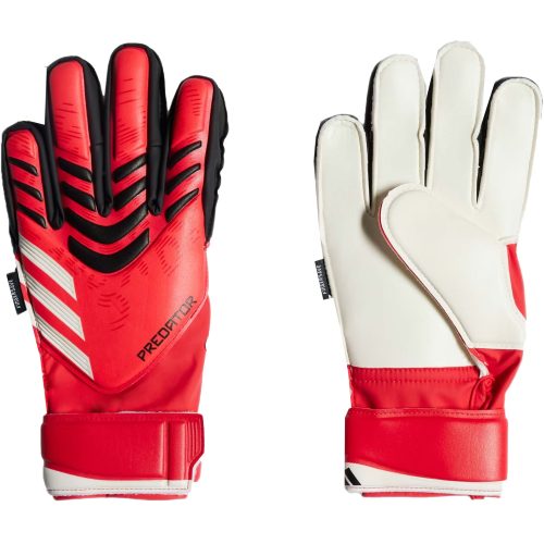 adidas Kids Predator Match Fingersave Goalkeeper Gloves Red/Black