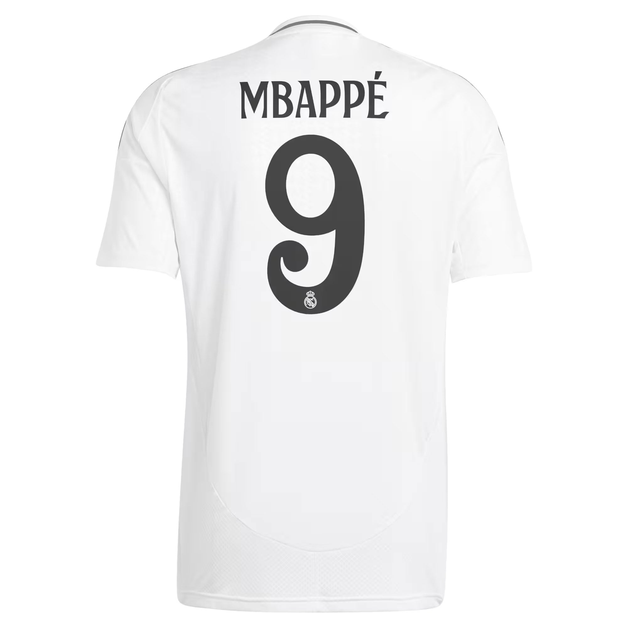 adidas Kids Real Madrid 2024/25 Home Jersey w/ Mbappe #9 Printing - Image 3