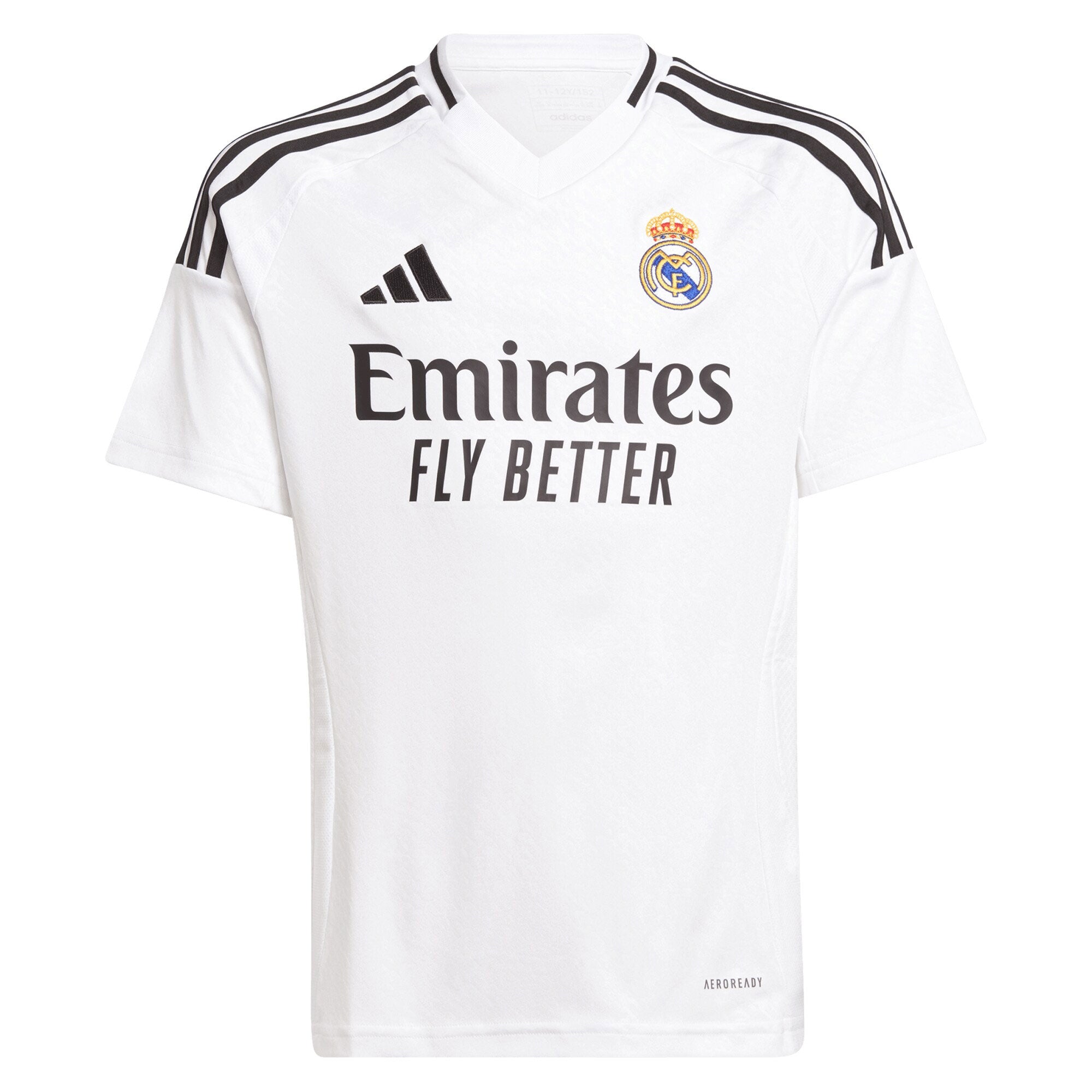 adidas Kids Real Madrid 2024/25 Home Jersey w/ Mbappe #9 Printing - Image 2