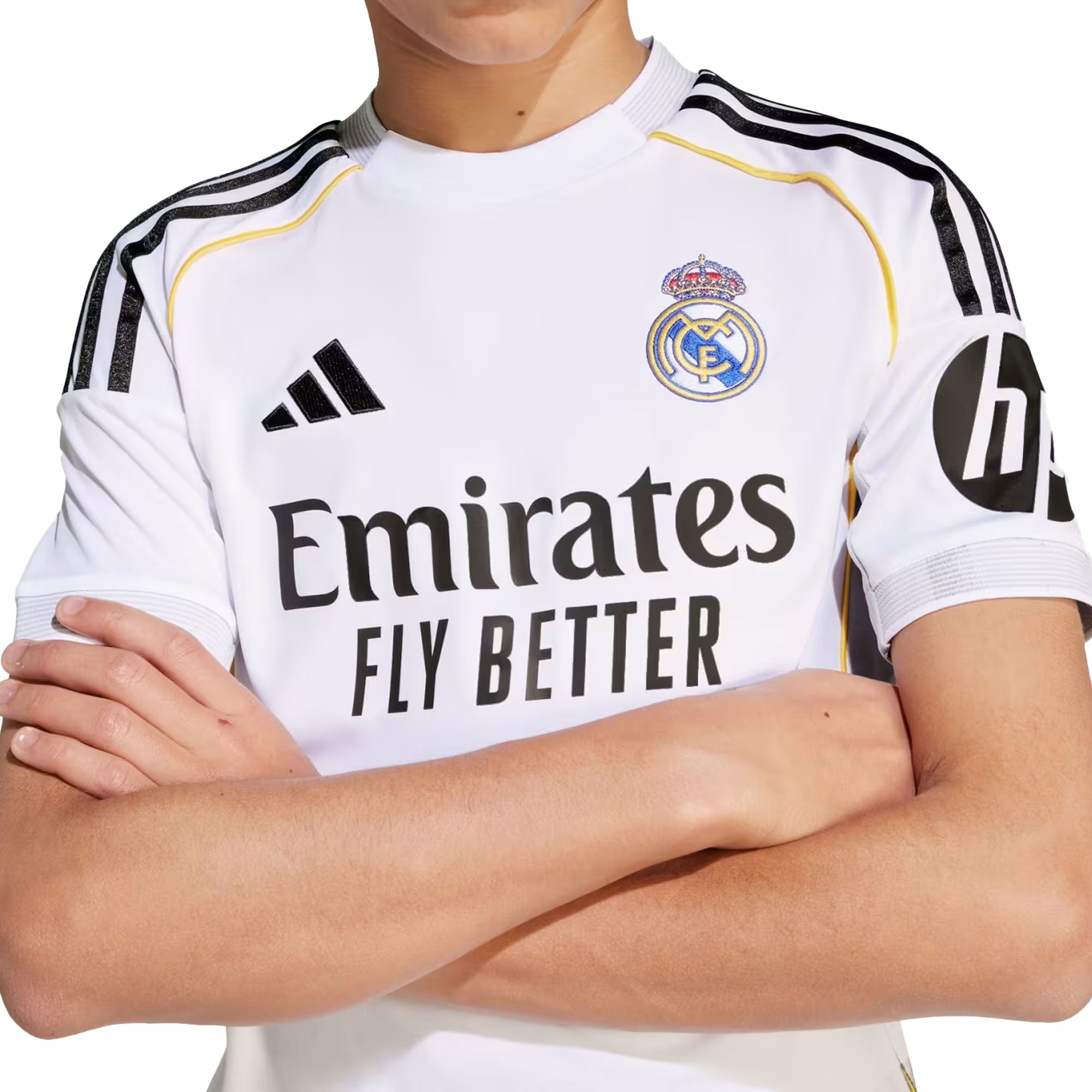 adidas Kids Real Madrid 2025/26 Home Jersey w/ Mbappe #10 Printing - Image 4