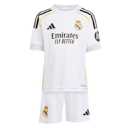 adidas Kids Real Madrid 2025/26 Home Mini Kit White