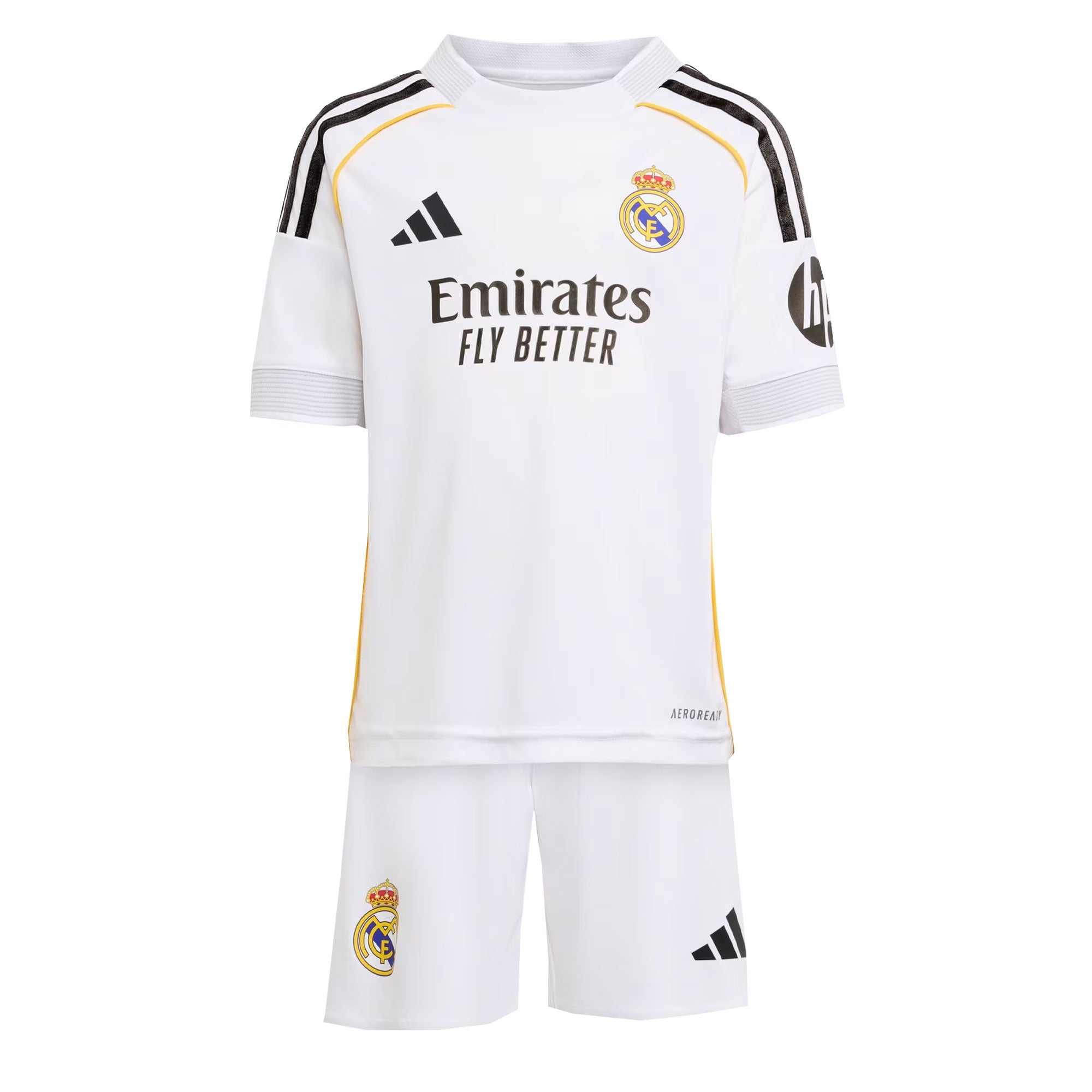 adidas Kids Real Madrid 2025/26 Home Mini Kit White